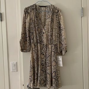 Zara snake print dress